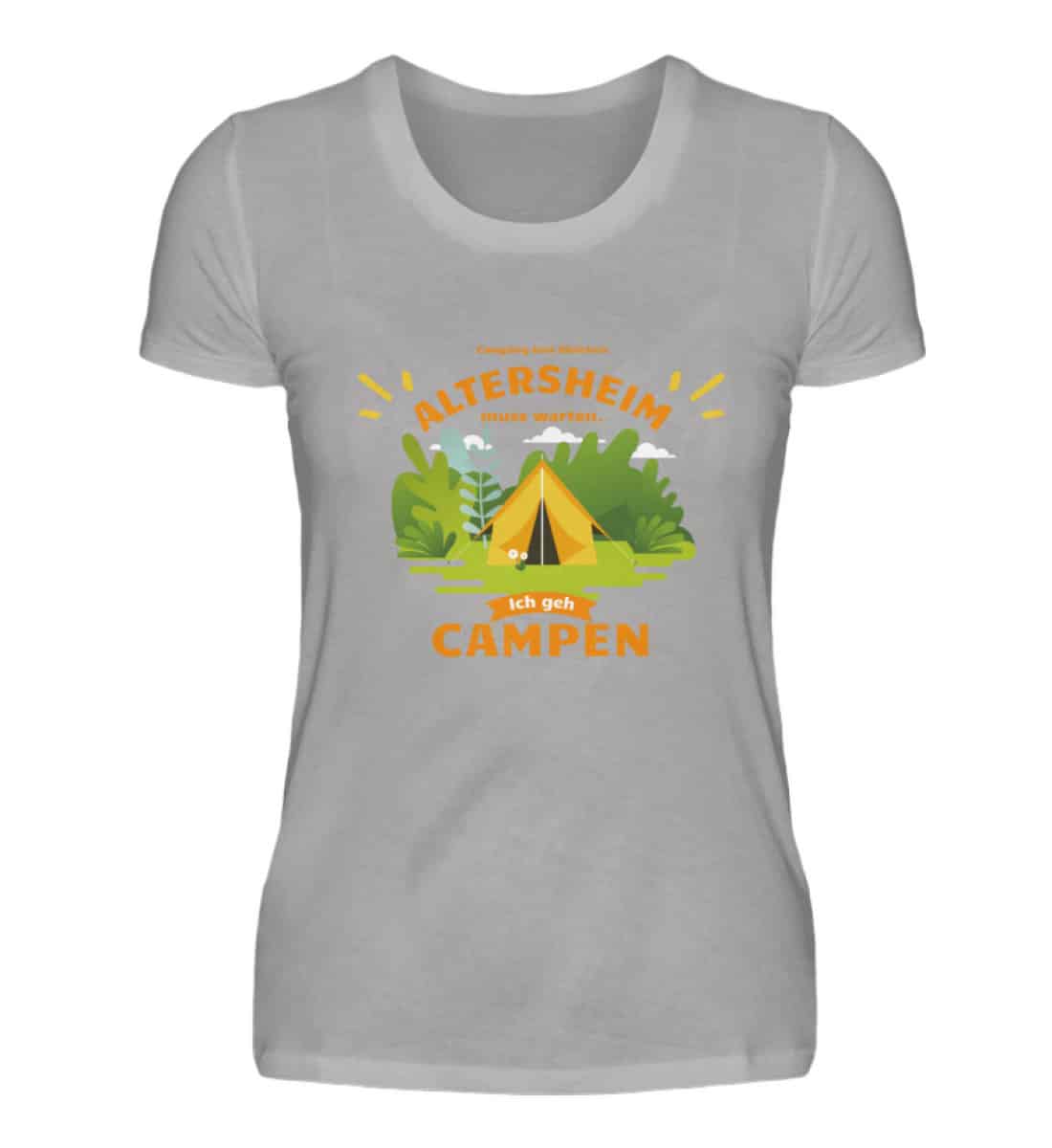 Altersheim muss warten - Campen Zelt - Damen Premiumshirt-2998