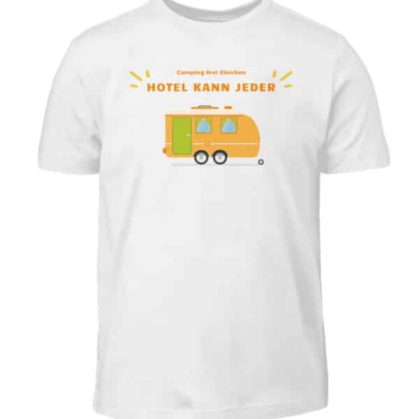Hotel kann jeder -Campen Wohnwagen gross - Kinder T-Shirt-3