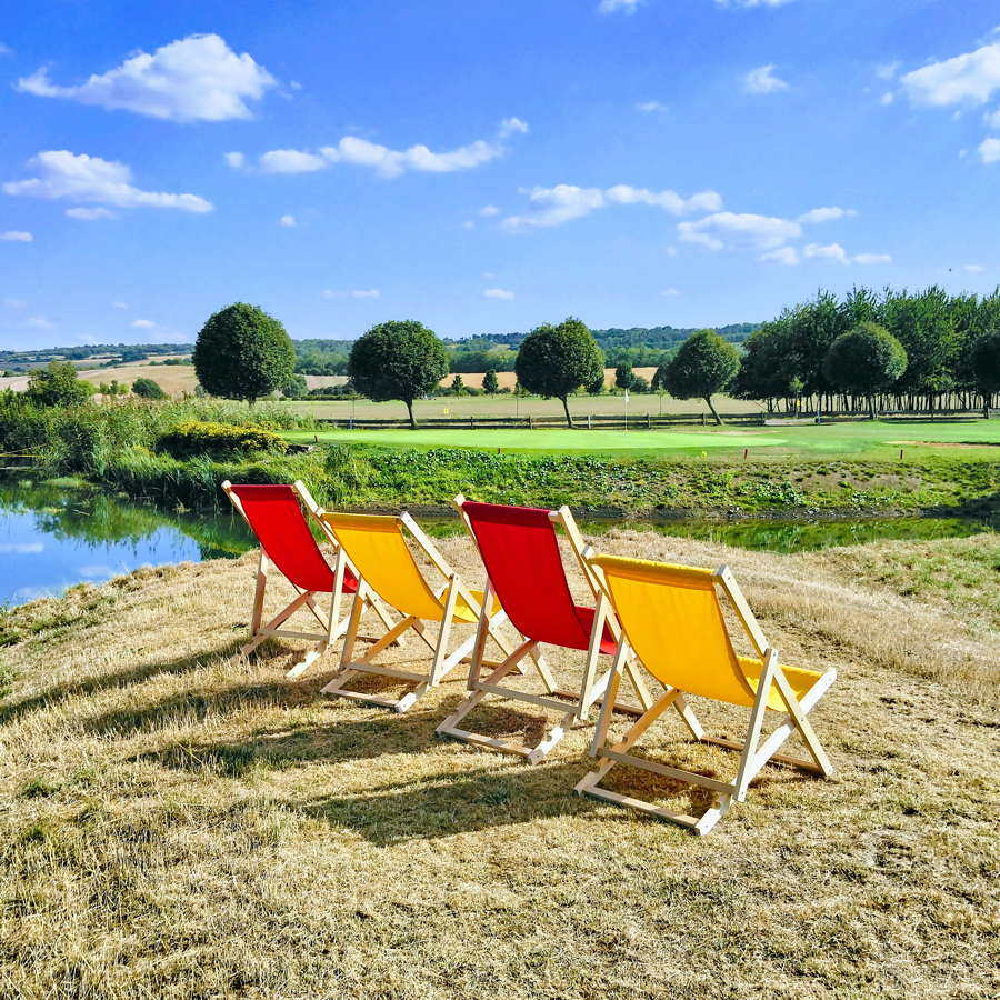 golfplatz drei gleichen